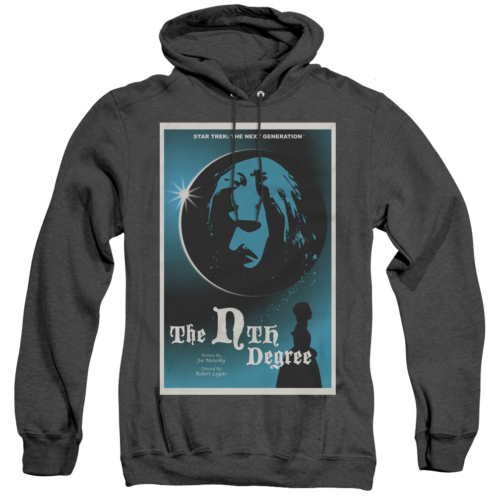 STAR TREK/TNG SEASON 4 EPISODE 19 - ADULT HEATHER HOODIE - BLACK