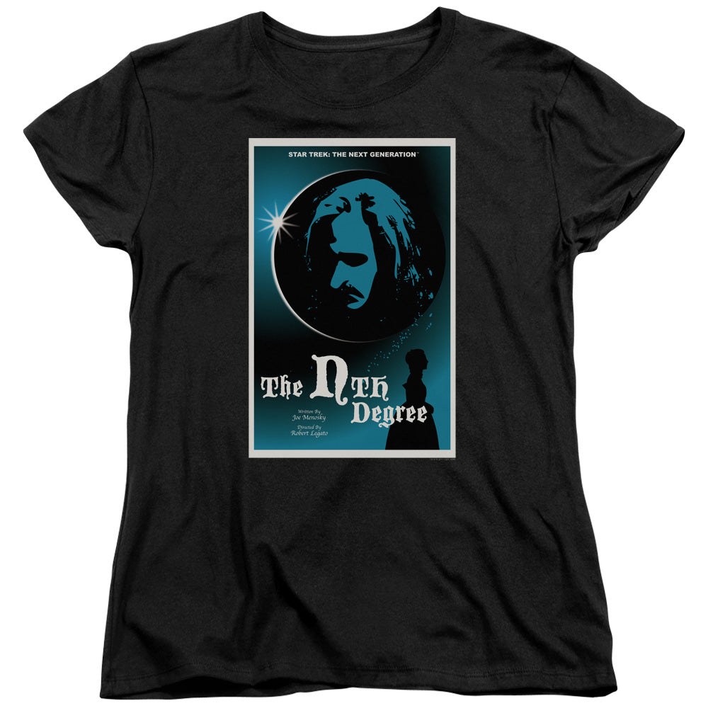 STAR TREK/TNG SEASON 4 EPISODE 19 - S/S WOMENS TEE - BLACK