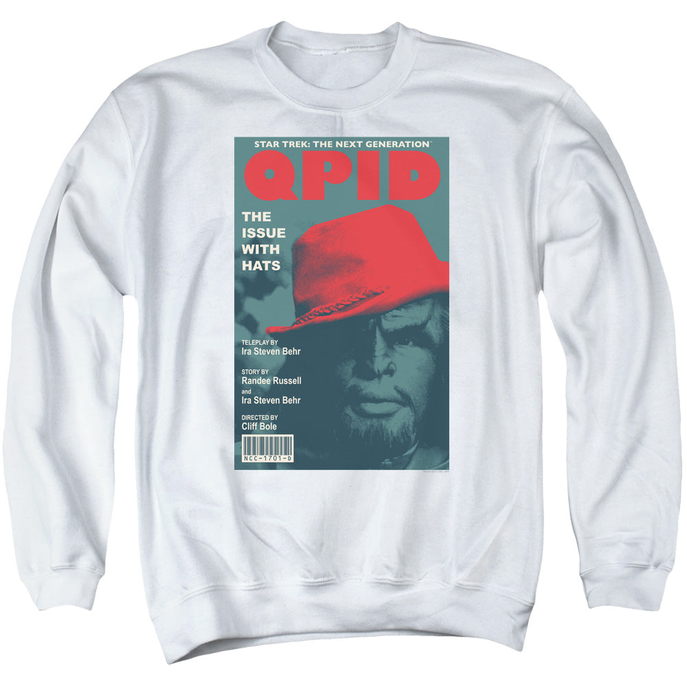 STAR TREK/TNG SEASON 4 EPISODE 20 - ADULT CREWNECK SWEATSHIRT - WHITE