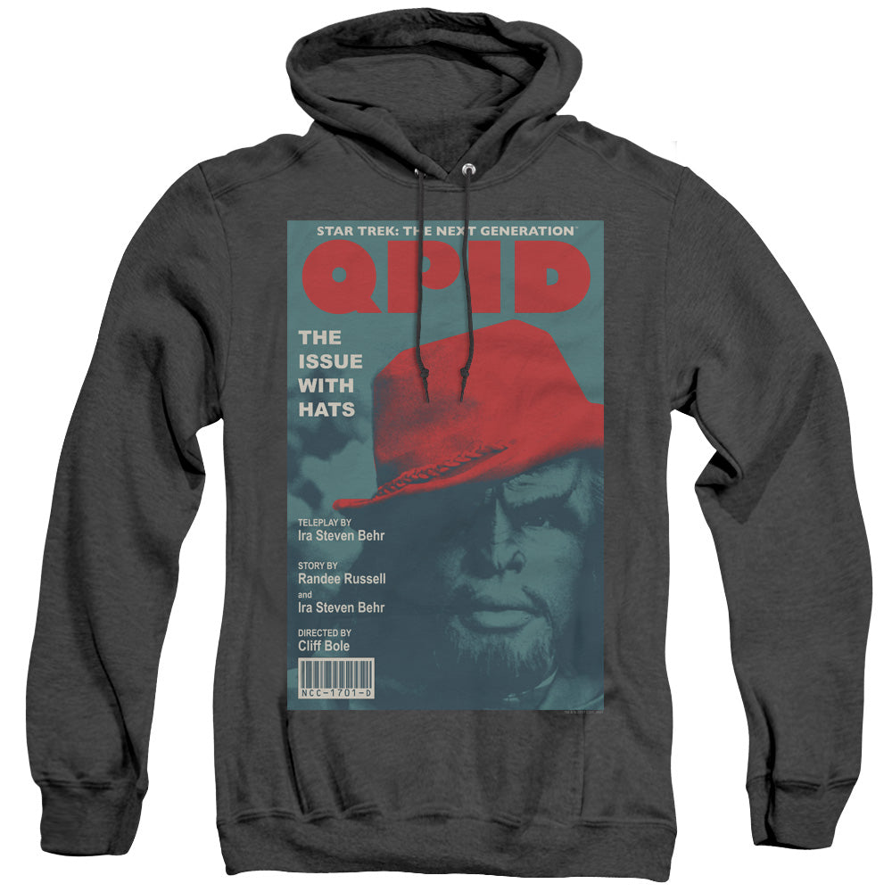 STAR TREK/TNG SEASON 4 EPISODE 20 - ADULT HEATHER HOODIE - BLACK