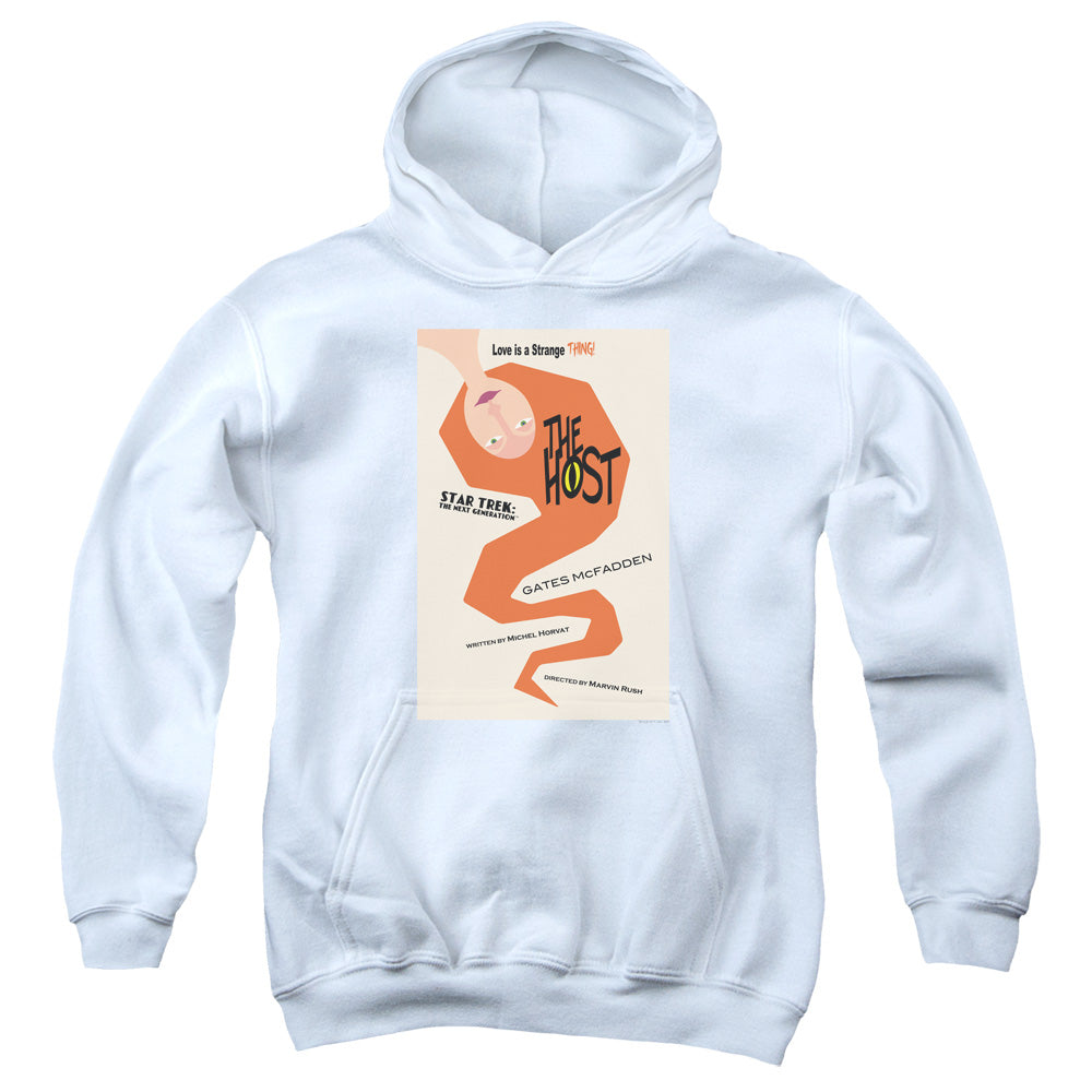 STAR TREK/TNG SEASON 4 EPISODE 23 - YOUTH PULLOVER HOODIE - WHITE