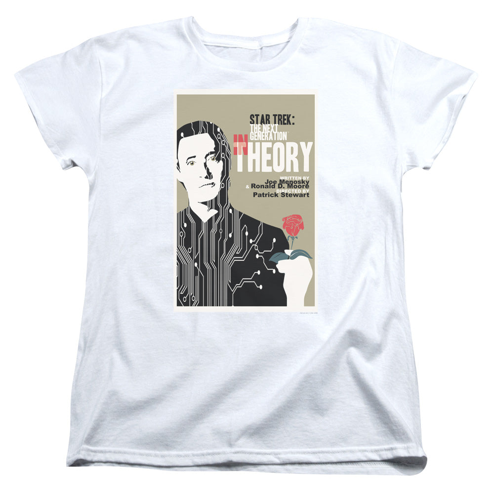 STAR TREK/TNG SEASON 4 EPISODE 25 - S/S WOMENS TEE - WHITE