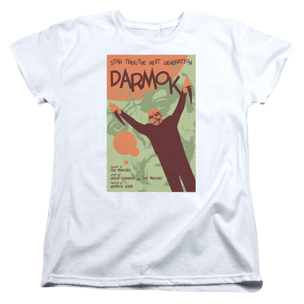 STAR TREK/TNG SEASON 5 EPISODE 2 - S/S WOMENS TEE - WHITE