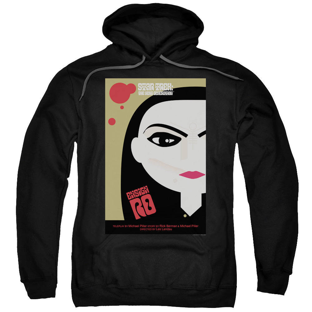 STAR TREK/TNG SEASON 5 EPISODE 3 - ADULT PULLOVER HOODIE - BLACK