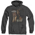 GHOST WHISPERER/ETHEREAL - ADULT HEATHER HOODIE - BLACK