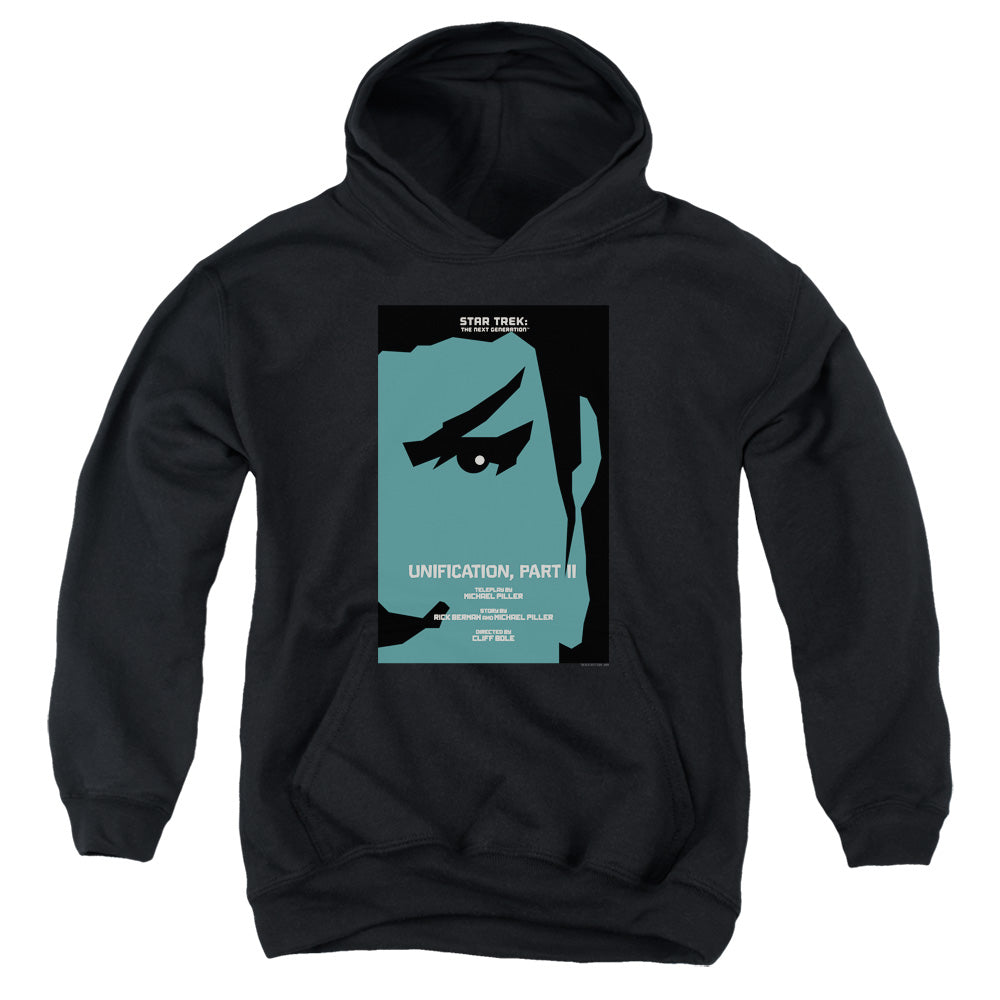 STAR TREK/TNG SEASON 5 EPISODE 8 - YOUTH PULLOVER HOODIE - BLACK