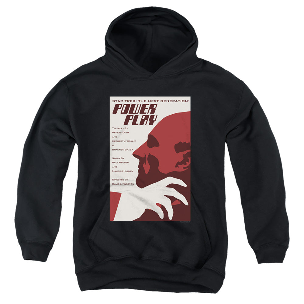 STAR TREK/TNG SEASON 5 EPISODE 15 - YOUTH PULLOVER HOODIE - BLACK