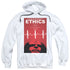 STAR TREK/TNG SEASON 5 EPISODE 16 - ADULT PULLOVER HOODIE - WHITE
