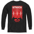 STAR TREK/TNG SEASON 5 EPISODE 16 - YOUTH LONG SLEEVE TEE - BLACK