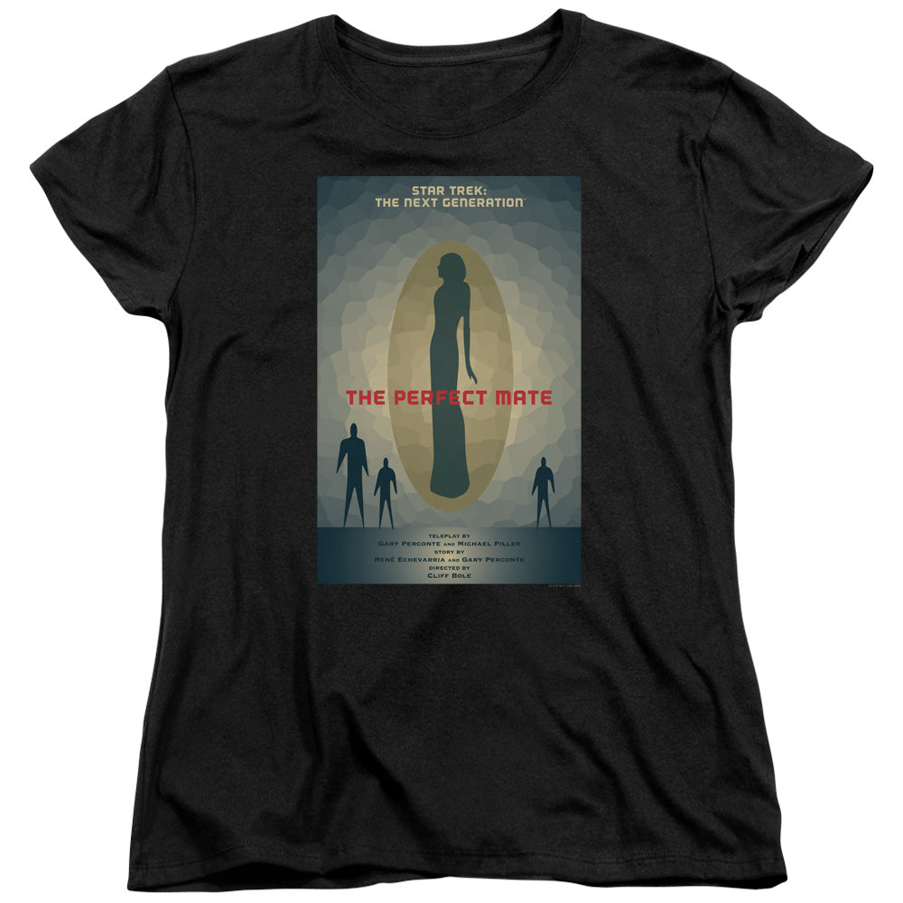 STAR TREK/TNG SEASON 5 EPISODE 21 - S/S WOMENS TEE - BLACK