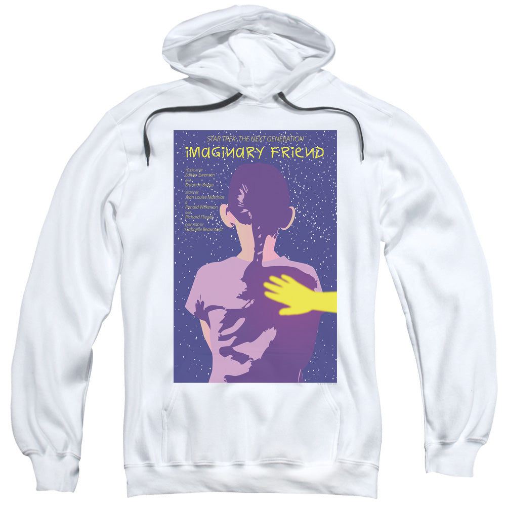 STAR TREK/TNG SEASON 5 EPISODE 22 - ADULT PULLOVER HOODIE - WHITE