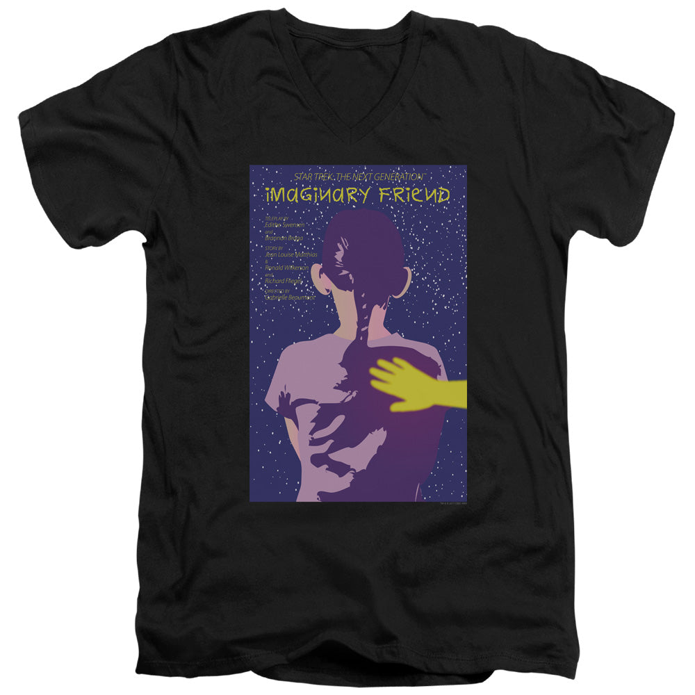 STAR TREK/TNG SEASON 5 EPISODE 22 - S/S ADULT V-NECK 30/1 - BLACK