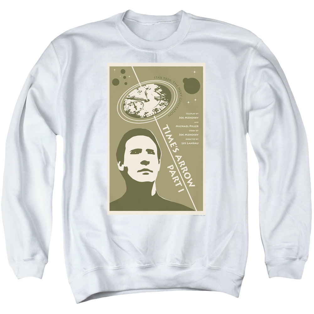 STAR TREK/TNG SEASON 5 EPISODE 26 - ADULT CREWNECK SWEATSHIRT - WHITE