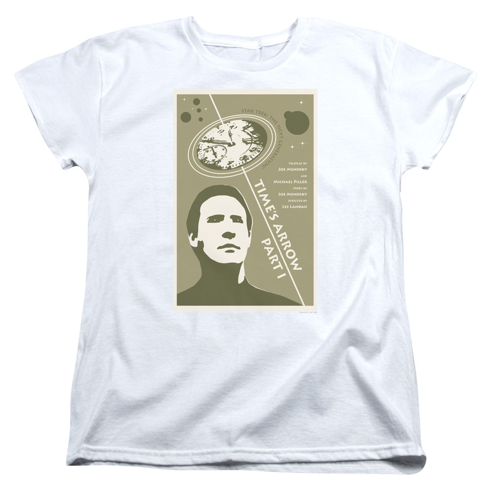 STAR TREK/TNG SEASON 5 EPISODE 26 - S/S WOMENS TEE - WHITE