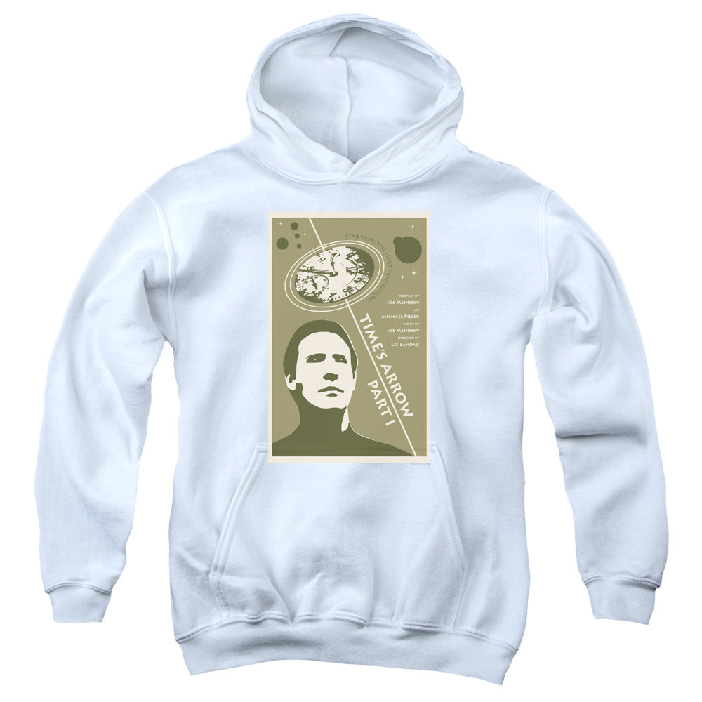 STAR TREK/TNG SEASON 5 EPISODE 26 - YOUTH PULLOVER HOODIE - WHITE