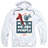 STAR TREK/TNG SEASON 6 EPISODE 3 - ADULT PULLOVER HOODIE - WHITE