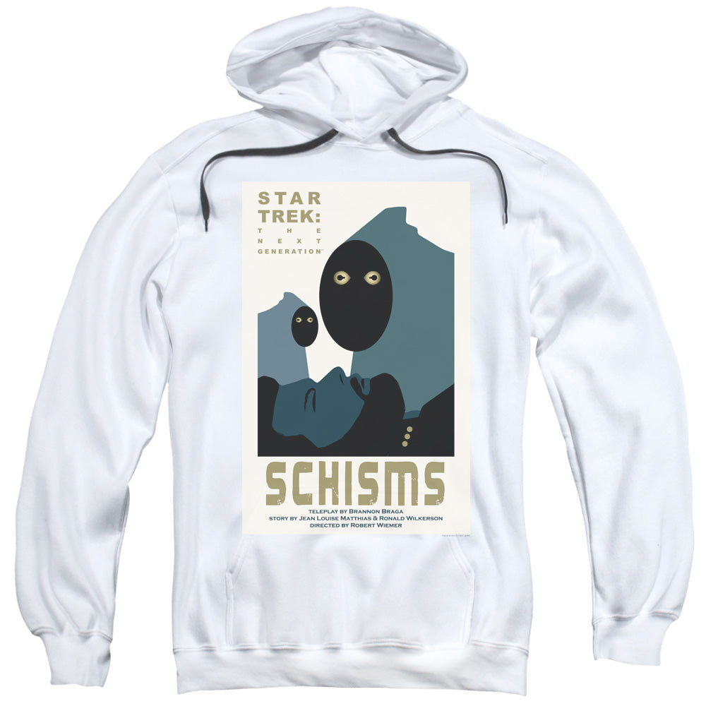 STAR TREK/TNG SEASON 6 EPISODE 5 - ADULT PULLOVER HOODIE - WHITE