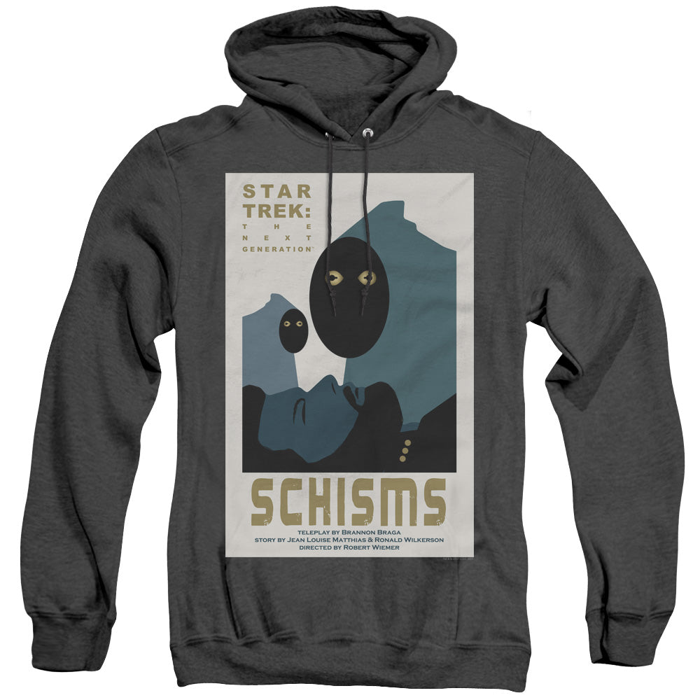 STAR TREK/TNG SEASON 6 EPISODE 5 - ADULT HEATHER HOODIE - BLACK