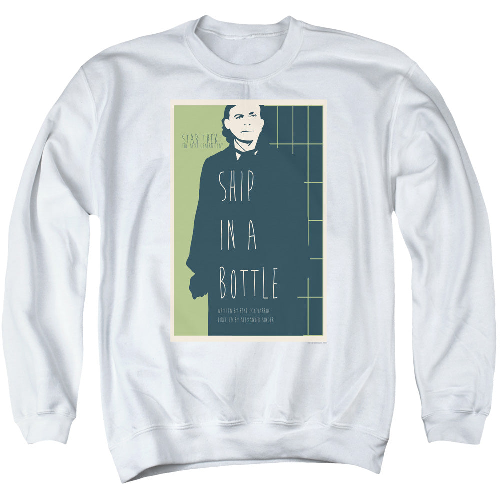 STAR TREK/TNG SEASON 6 EPISODE 12 - ADULT CREWNECK SWEATSHIRT - WHITE