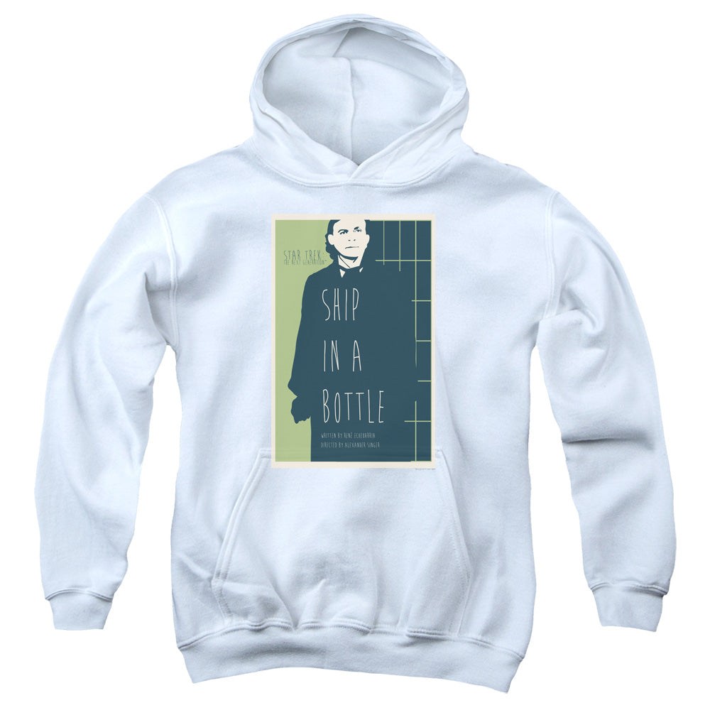 STAR TREK/TNG SEASON 6 EPISODE 12 - YOUTH PULLOVER HOODIE - WHITE