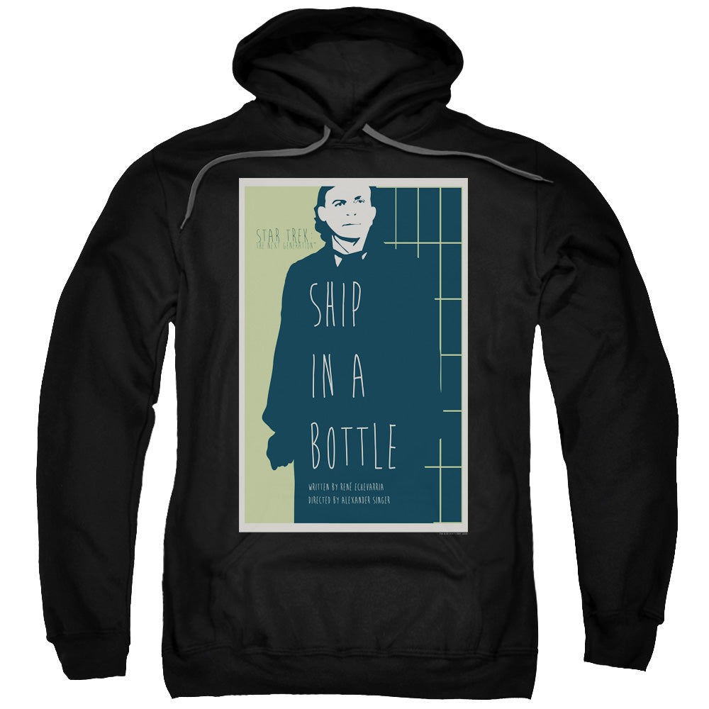 STAR TREK/TNG SEASON 6 EPISODE 12 - ADULT PULLOVER HOODIE - BLACK