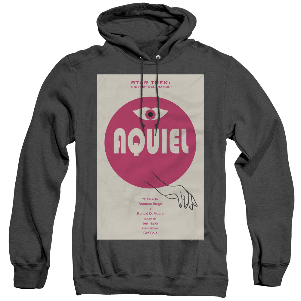 STAR TREK/TNG SEASON 6 EPISODE 13 - ADULT HEATHER HOODIE - BLACK