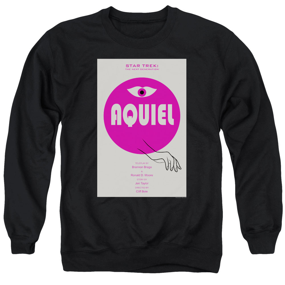 STAR TREK/TNG SEASON 6 EPISODE 13 - ADULT CREWNECK SWEATSHIRT - BLACK