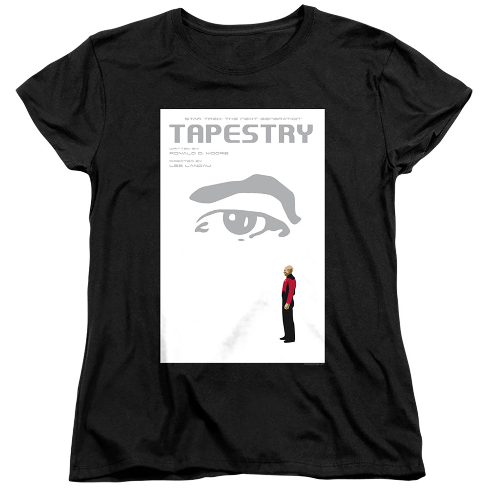 STAR TREK/TNG SEASON 6 EPISODE 15 - S/S WOMENS TEE - BLACK