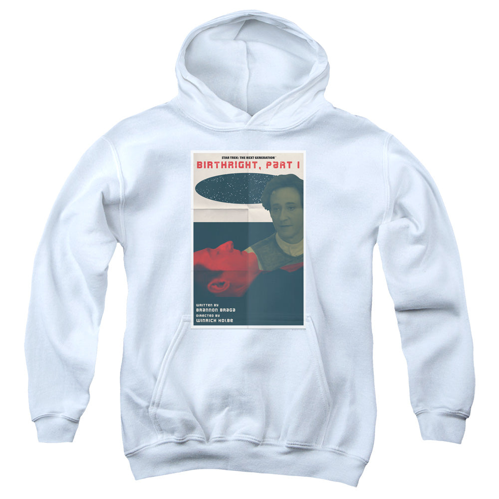 STAR TREK/TNG SEASON 6 EPISODE 16 - YOUTH PULLOVER HOODIE - WHITE