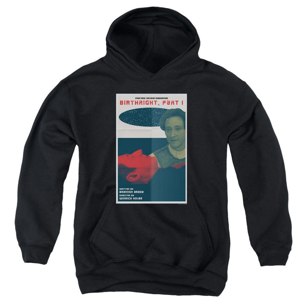 STAR TREK/TNG SEASON 6 EPISODE 16 - YOUTH PULLOVER HOODIE - BLACK