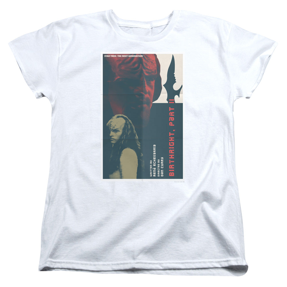 STAR TREK/TNG SEASON 6 EPISODE 17 - S/S WOMENS TEE - WHITE