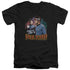 STAR TREK/PARTY LIKE A VULCAN - S/S ADULT V-NECK 30/1 - BLACK