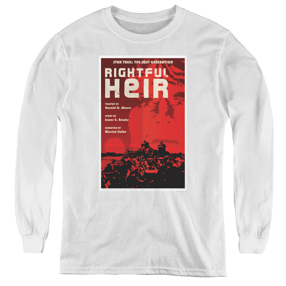 STAR TREK/TNG SEASON 6 EPISODE 23 - YOUTH LONG SLEEVE TEE - BLACK