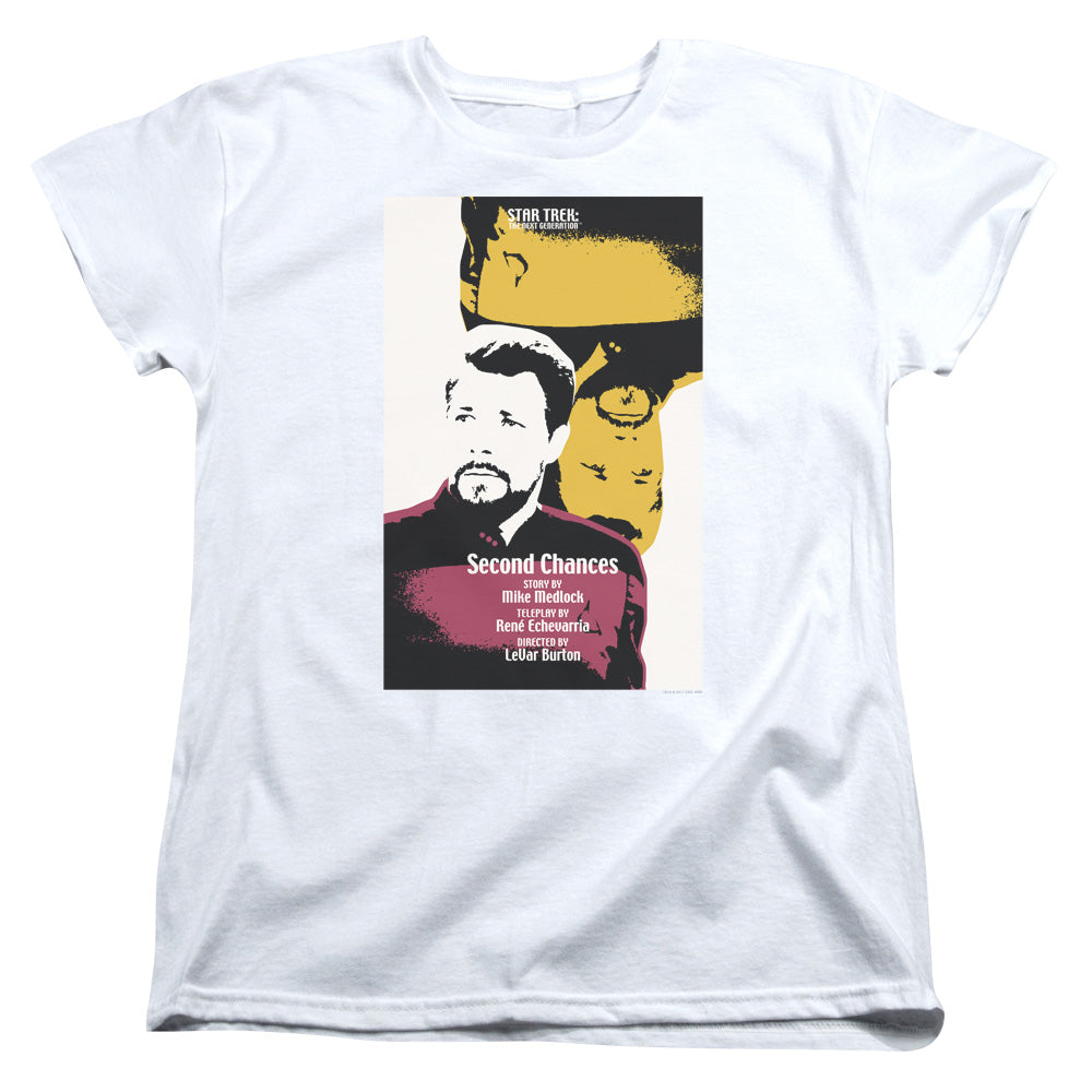 STAR TREK/TNG SEASON 6 EPISODE 24 - S/S WOMENS TEE - WHITE