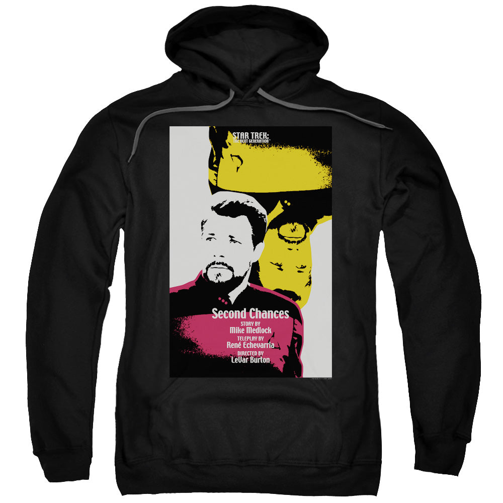 STAR TREK/TNG SEASON 6 EPISODE 24 - ADULT PULLOVER HOODIE - BLACK