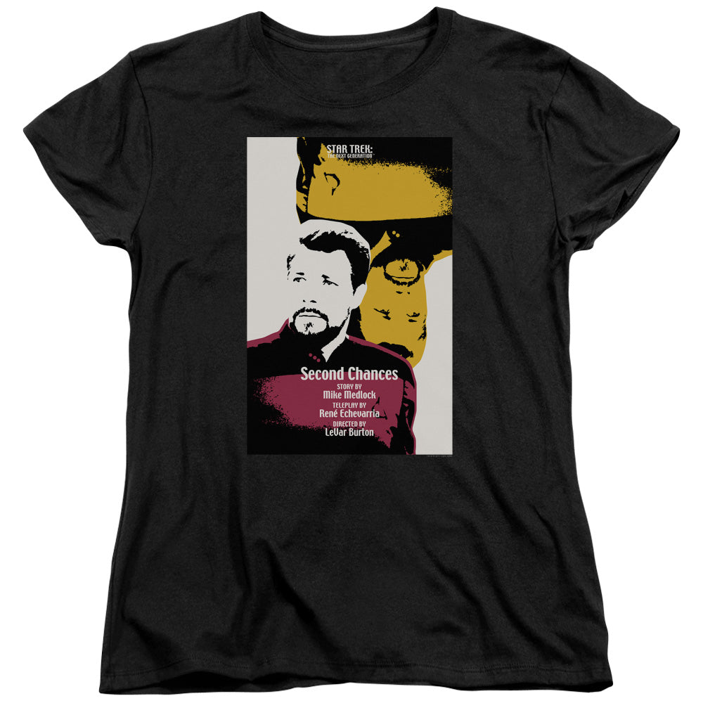 STAR TREK/TNG SEASON 6 EPISODE 24 - S/S WOMENS TEE - BLACK