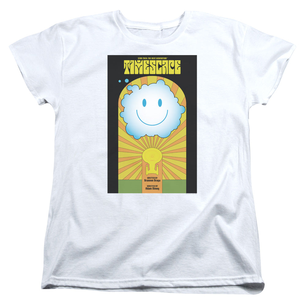 STAR TREK/TNG SEASON 6 EPISODE 25 - S/S WOMENS TEE - WHITE