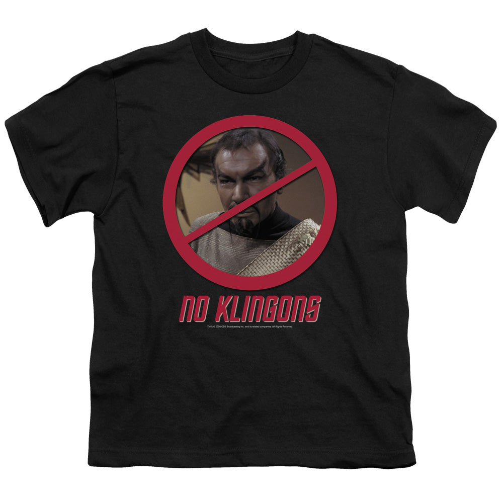 STAR TREK/NO KLINGONS - S/S YOUTH 18/1 - BLACK