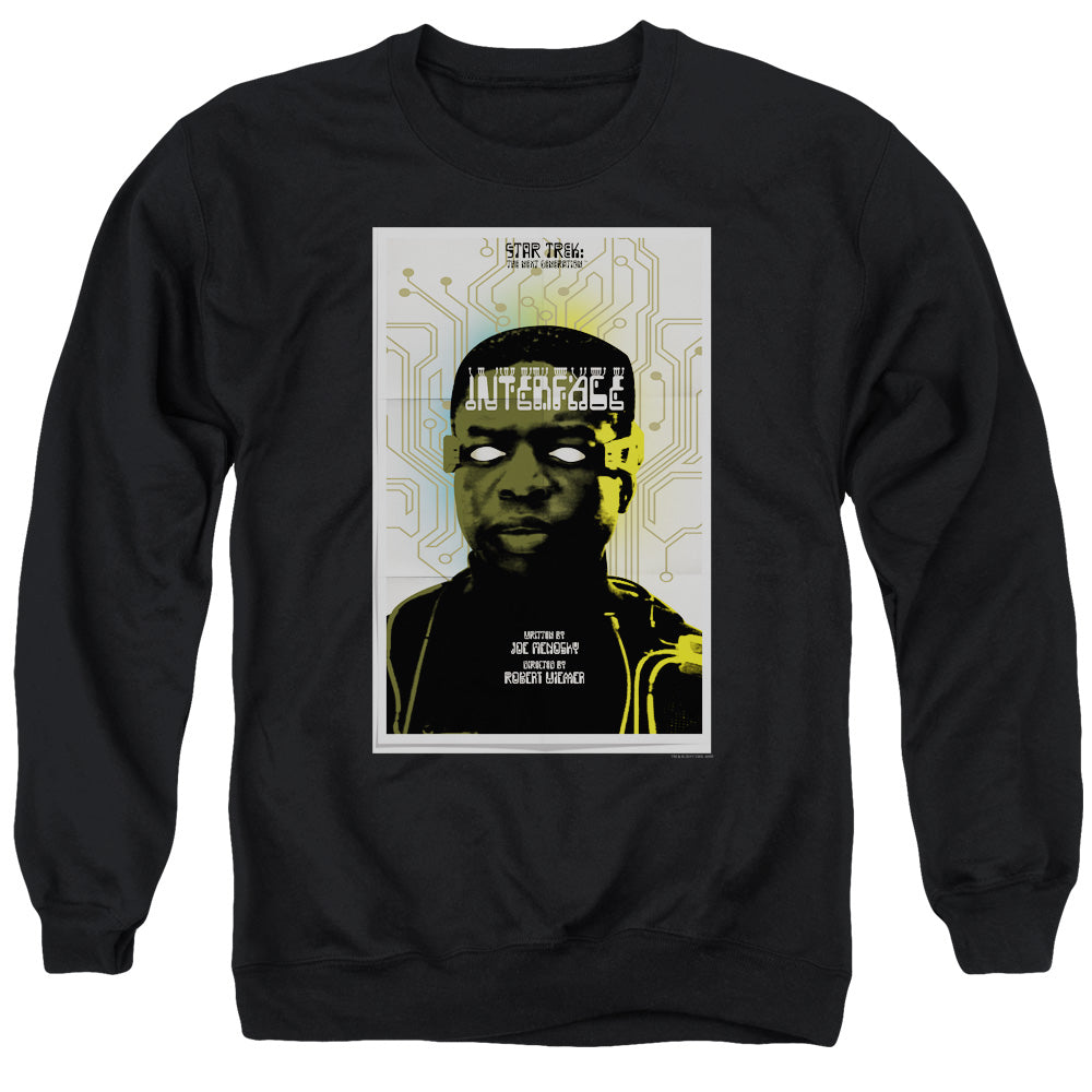STAR TREK/TNG SEASON 7 EPISODE 3 - ADULT CREWNECK SWEATSHIRT - BLACK