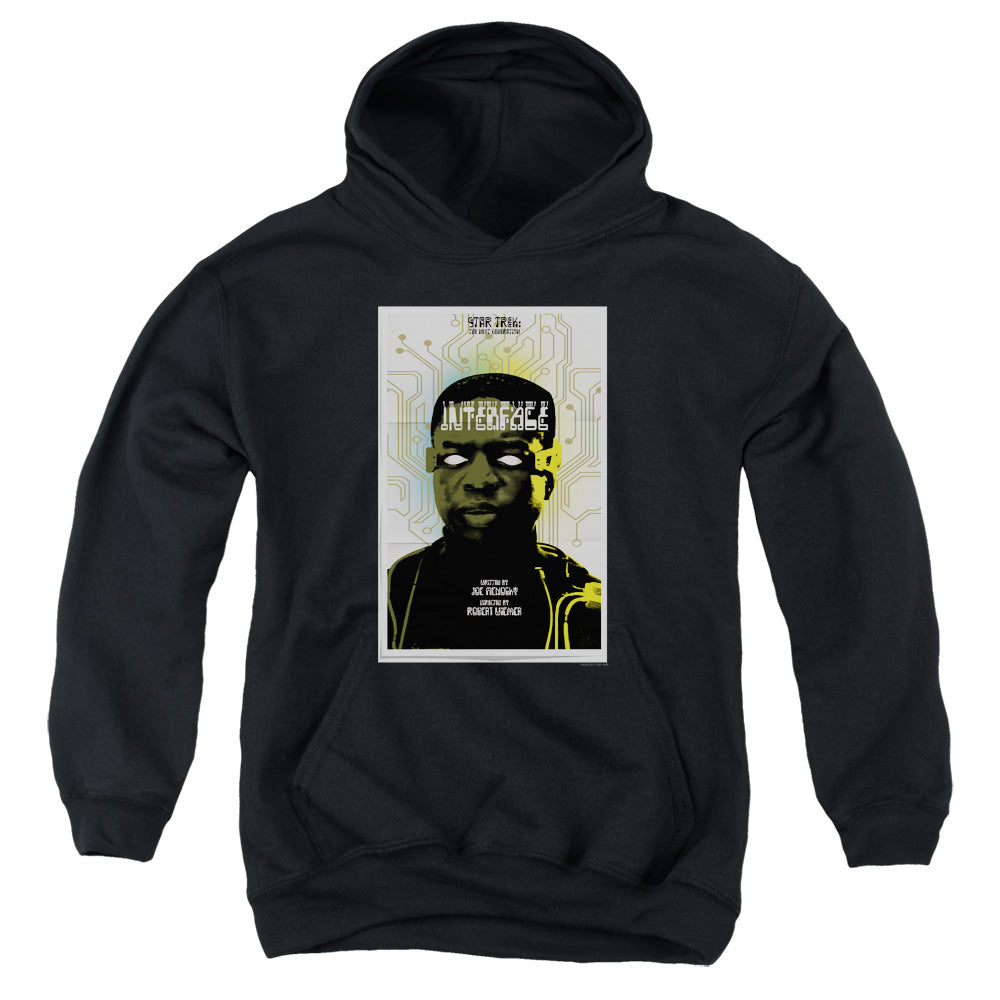STAR TREK/TNG SEASON 7 EPISODE 3 - YOUTH PULLOVER HOODIE - BLACK