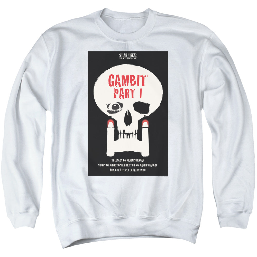 STAR TREK/TNG SEASON 7 EPISODE 4 - ADULT CREWNECK SWEATSHIRT - WHITE