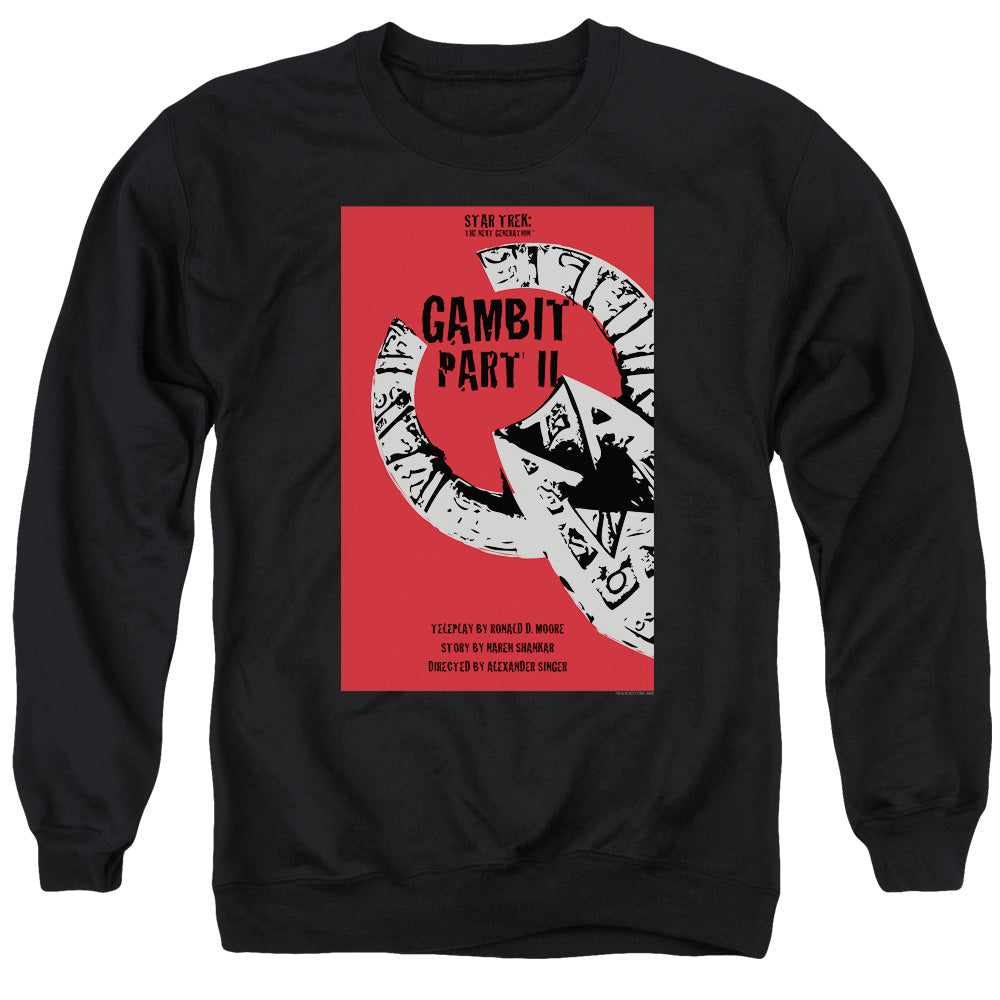 STAR TREK/TNG SEASON 7 EPISODE 5 - ADULT CREWNECK SWEATSHIRT - BLACK