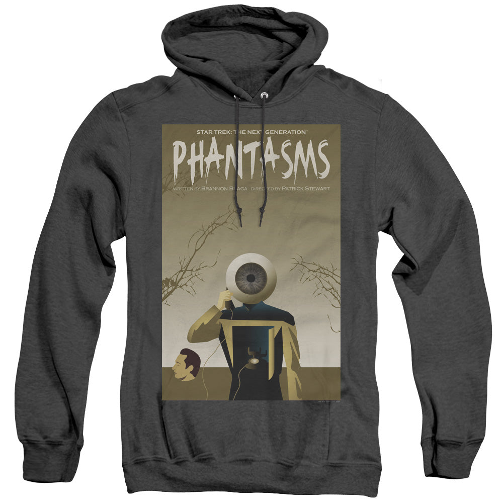 STAR TREK/TNG SEASON 7 EPISODE 6 - ADULT HEATHER HOODIE - BLACK