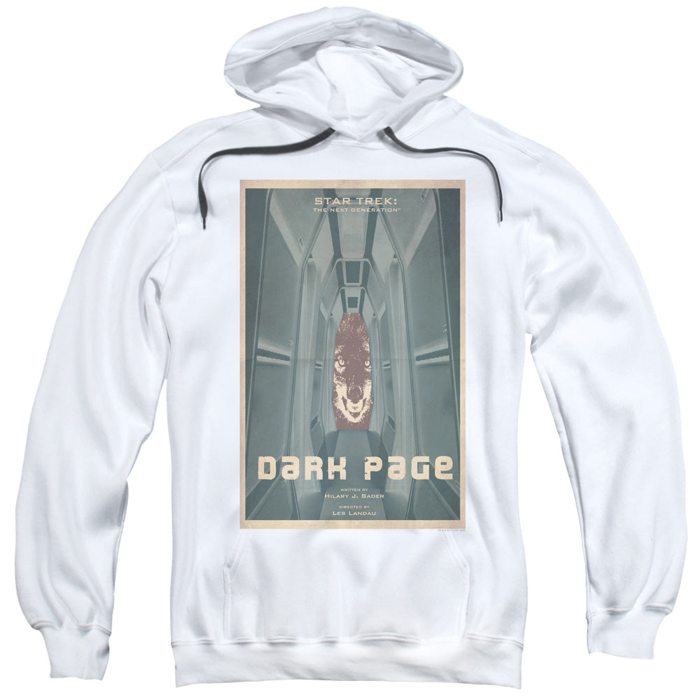 STAR TREK/TNG SEASON 7 EPISODE 7 - ADULT PULLOVER HOODIE - WHITE