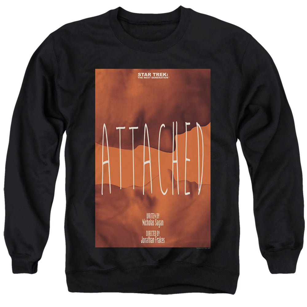STAR TREK/TNG SEASON 7 EPISODE 8 - ADULT CREWNECK SWEATSHIRT - BLACK