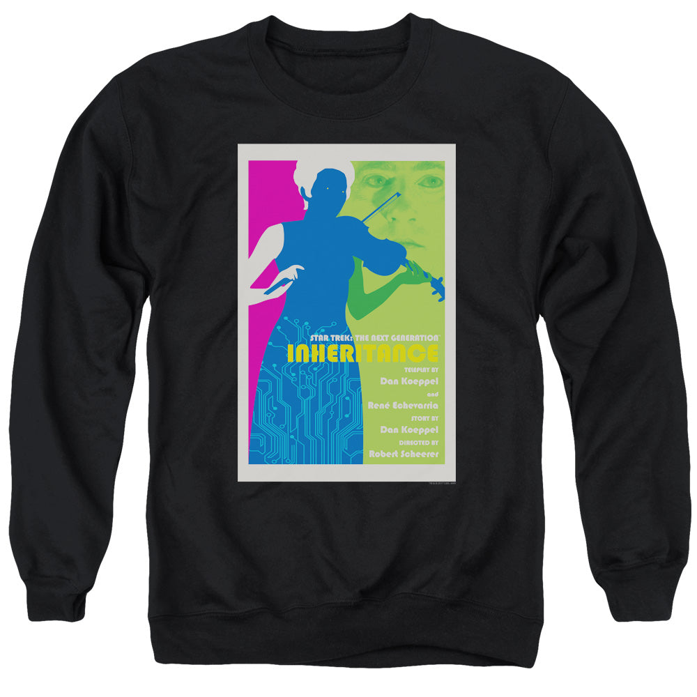 STAR TREK/TNG SEASON 7 EPISODE 10 - ADULT CREWNECK SWEATSHIRT - BLACK