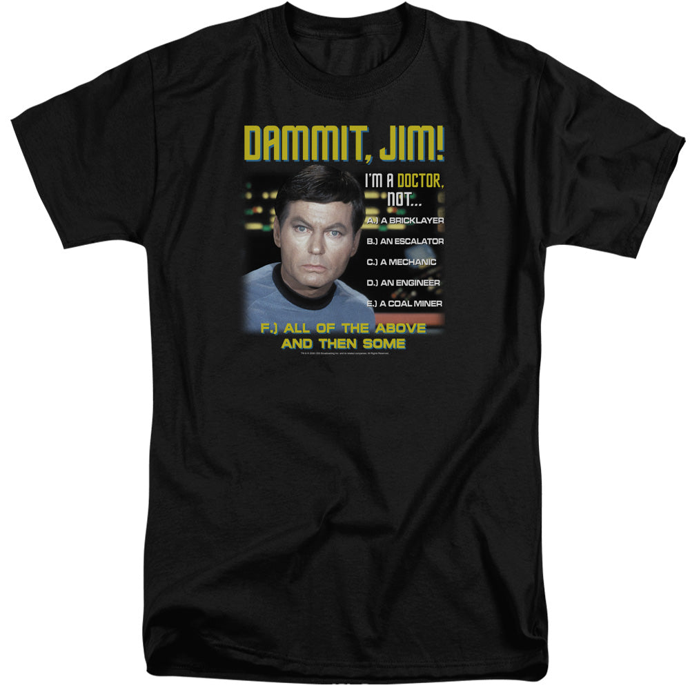 STAR TREK/ALL OF THE ABOVE - S/S ADULT TALL 18/1 - BLACK
