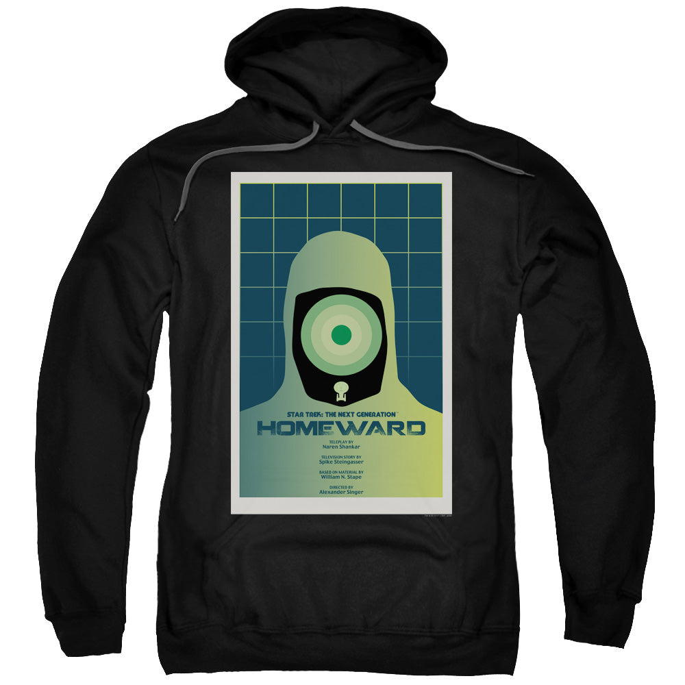 STAR TREK/TNG SEASON 7 EPISODE 13 - ADULT PULLOVER HOODIE - BLACK