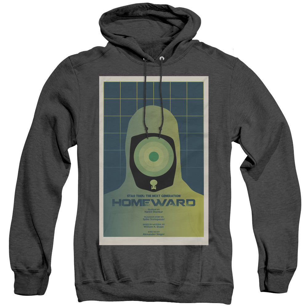 STAR TREK/TNG SEASON 7 EPISODE 13 - ADULT HEATHER HOODIE - BLACK