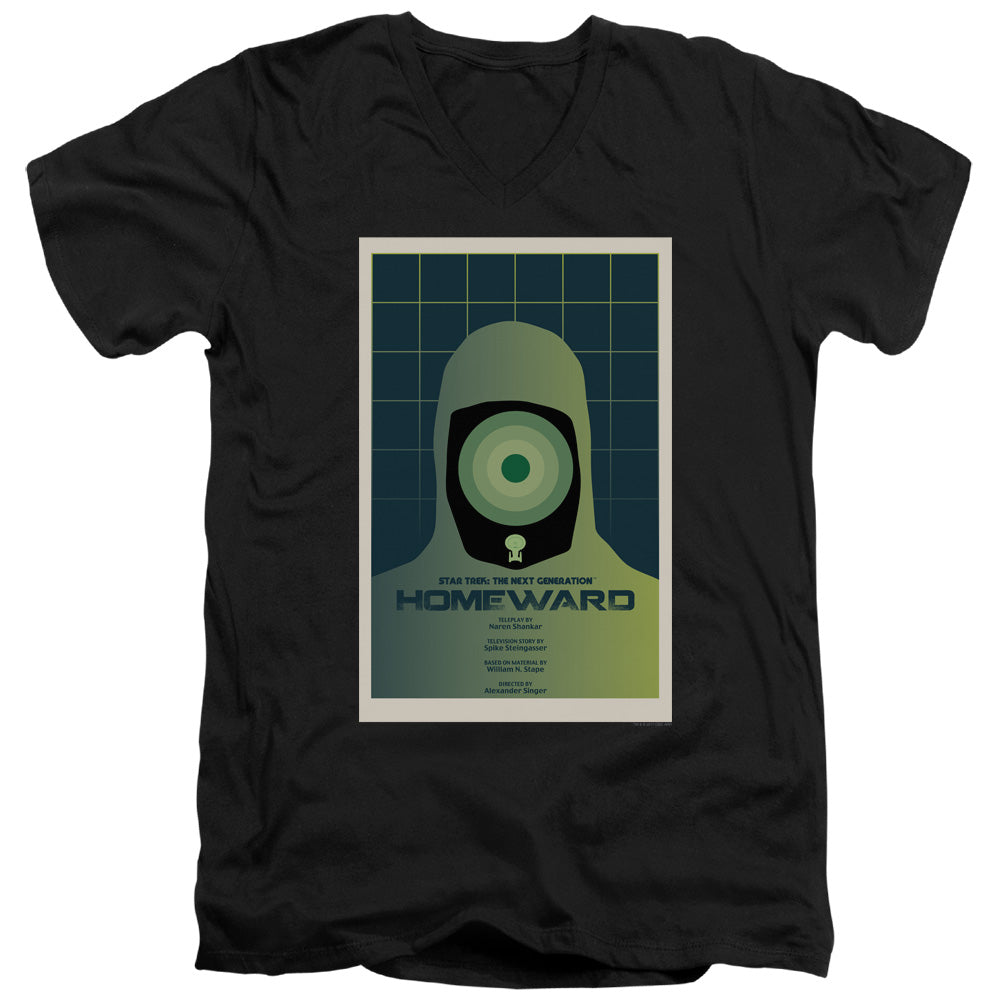 STAR TREK/TNG SEASON 7 EPISODE 13 - S/S ADULT V-NECK 30/1 - BLACK